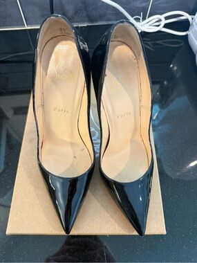 Christian Louboutin Black Patent Leather So Kate
